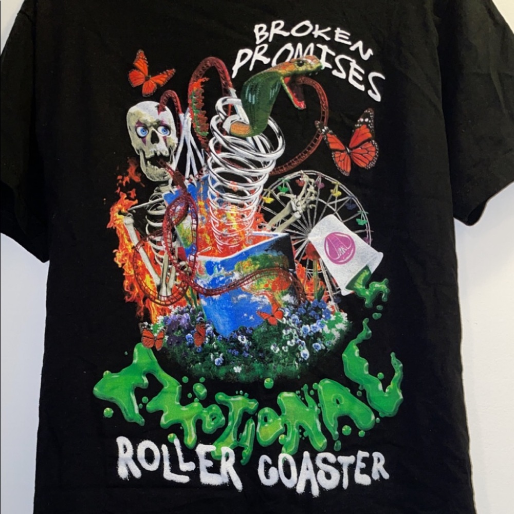 NWOT Broken Promises Emotional Rollercoaster Graphic Tee - Picture 9 of 13